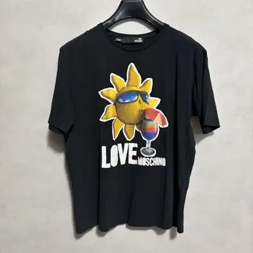 MOSCHINO 모스키노 티셔츠 블랙 남성용