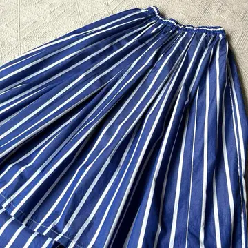 Faneuil 파누엘 개더 스커트 스트라이프