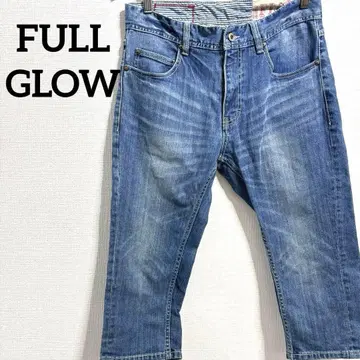 784 FULL GLOW 데님 팬츠 청바지 하의 7부 기장 청바지