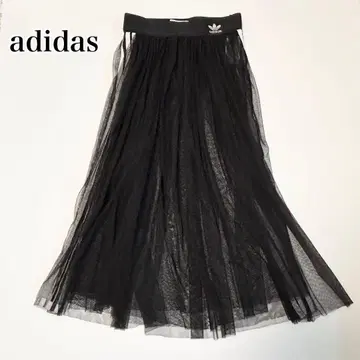 새상품급 아디다스 adidas 샤샤 스커트 허리밴딩 블랙 M