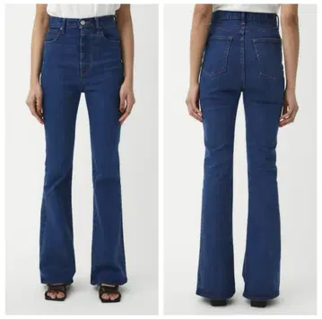 MOUSSY HW Rebirth FLARE L/BLU 데님 팬츠/24