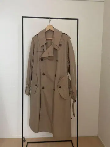 AURALEE FINX POLYESTER BIG TRENCH COAT