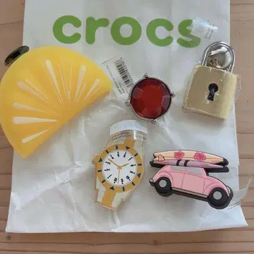 레어 crocs 지비츠 5세트