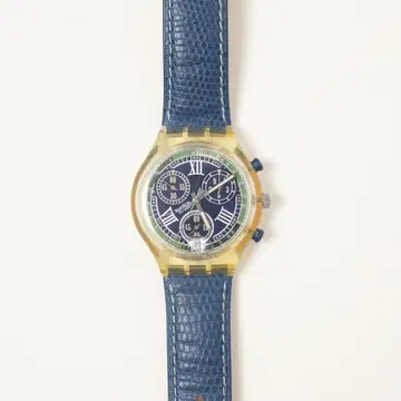 SWATCH 스와치 크로노그래프 손목시계 BLUE FUNCTION