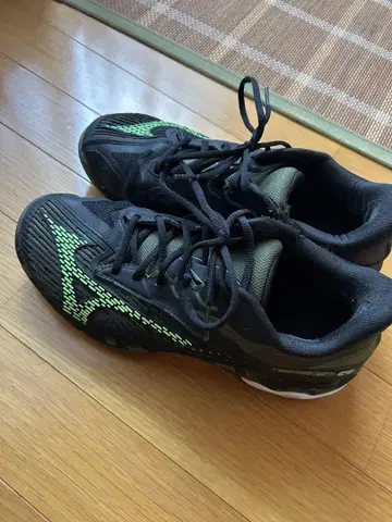 Mizuno 테니스화 블랙/그린