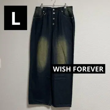 wishforever 오버다이 데님 인디고 WF011007BW