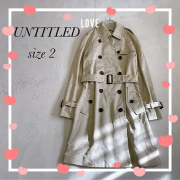 [ UNTITLED ] 언타이틀(2) 스프링 코트 트렌치코트 베이지
