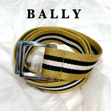 BALLY 벨트 기차 스포팅 더블 링 카키 블랙