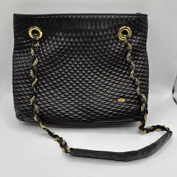BALLY 발리 체인 토트백 블랙 가죽
