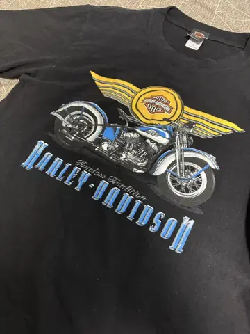 Harley-Davidson 바이크 프린트 티셔츠