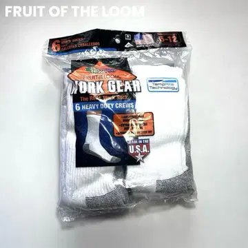 새상품 미국제 FRUIT OF THE LOOM 양말 삭스 6족 세트