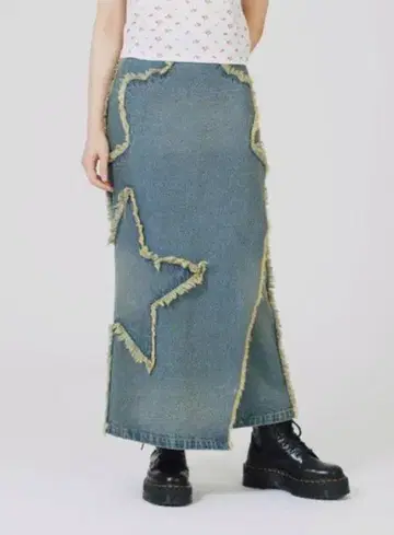 X-girl 엑스걸 데님 롱 스커트