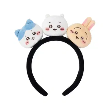 치이카와 파크 봉제 인형 머리띠 (치이카와 하치와레 토끼 얼굴)