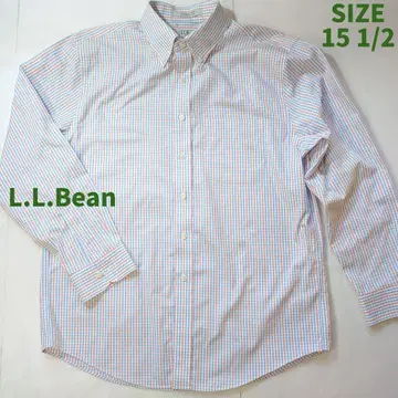 L.L.Bean 체크 무늬 긴팔 셔츠 15 1/2