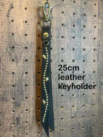 25cm 가죽 스터드 키링 블랙 CALEE schott 좋아하시는 분