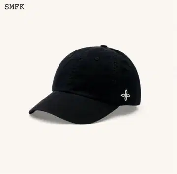 SMFK 나침반 크로스 체인 배지 베이스볼 캡 블랙