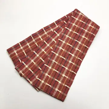 반폭 오비 츠무기 격자무늬 KO-1480
