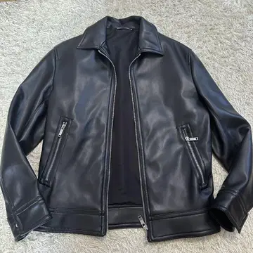 ZARA 인조 가죽 자켓 라이더 남성용 블랙 자라 새상품급