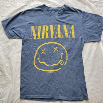 NIRVANA made in mexico 티셔츠 블루 S 사이즈