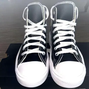 한국 한정 CONVERSE ALL STAR 블랙 하이컷 통굽 스니커즈
