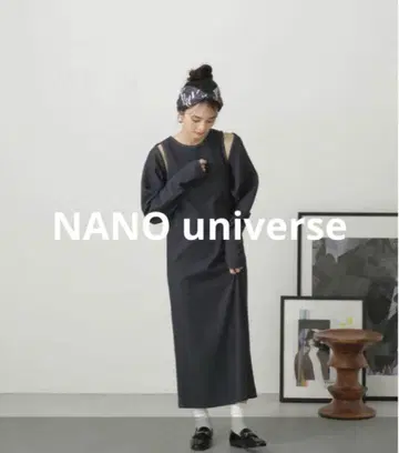 나노 유니버스 볼레로 가디건 & 탱크 원피스 셋업 니트 블랙