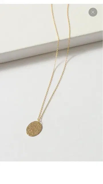 Lilas 10mm 오벌 텍스처 모티브 50cm 목걸이 K10