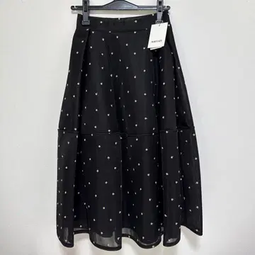 MACHATT 블랙 플레어 스커트 택 포함 새상품