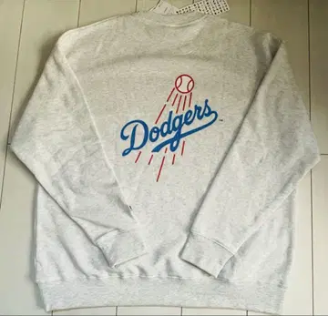라스트 1점 새상품 3 L MLB 다저스 속기모 트레이닝복 오트밀