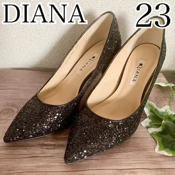 펌프스 DIANA 다이애나 글리터 라메 23cm 포멀 블랙