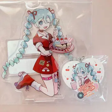 VOCALOID 하츠네 미쿠 아크릴 스탠드 아크링 키링