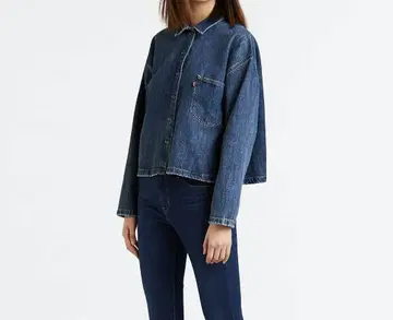 리바이스 Levi's 숏 데님 셔츠 XS
