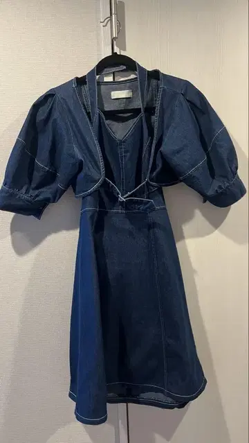 홀더 캐미 데님 원피스