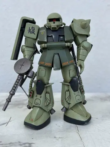 건담 프라모델 구 키트 1/144 자쿠 06R 붓 페인팅 완성품