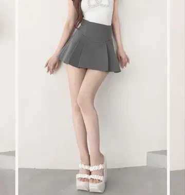 darich 아름다운 실루엣 미니 스커트 GRY