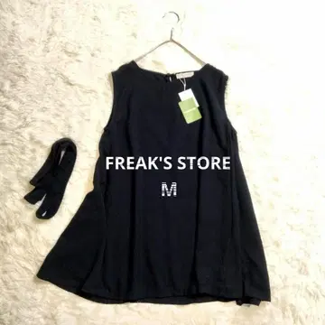 [미사용 새상품] FREAK'S STORE 린넨 스타일 슬리브리스 상의