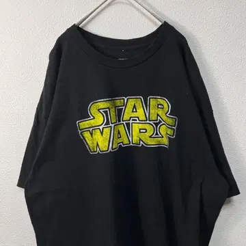 USA 구제 의류 star wars 스타 워즈 티셔츠 블랙 로고