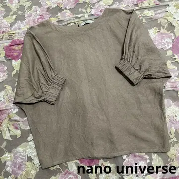 새상품급 nano universe 나노 유니버스 상의 린넨 풀오버