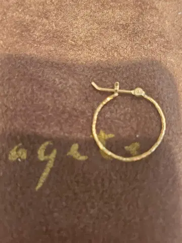 agate 아가트 K10 후프 귀걸이 한쪽