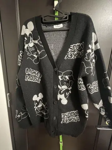 Forever21 미키마우스 가디건 블랙