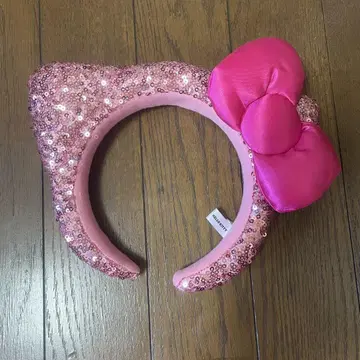 키티 스팽글 머리띠