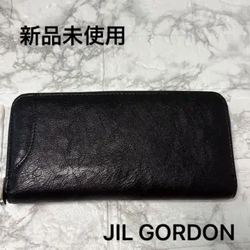 장지갑 JIL GORDON 남성용 인기 대용량 초경량 블랙