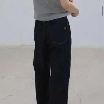 오호토로 와이드 스티치 진스 롱/M