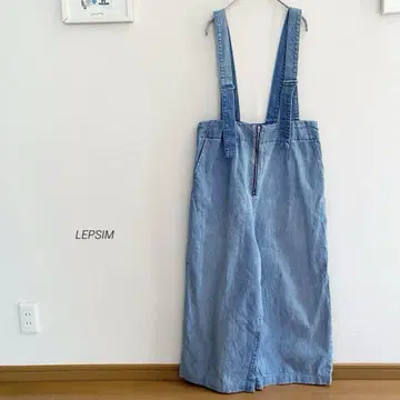 LEPSIM 데님 멜빵 팬츠 lp05
