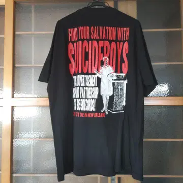 SUICIDEBOYS 블랙 힙합 B계 래퍼 티셔츠 블랙