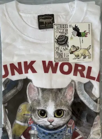 히구치 유코 JUNK WORLD GO TO KAAPVAAL 티셔츠 L