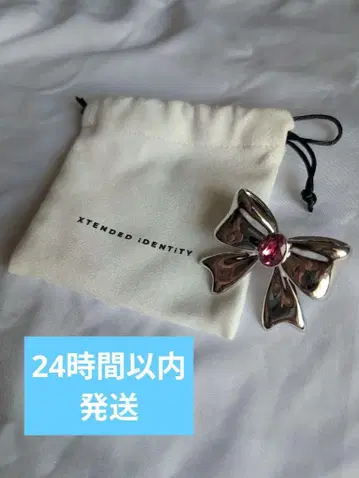 XTENDED IDENTITY 리본 링 스와로브스키 약 10호