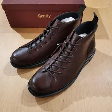 Gently GE204 몽키 부츠 26.5cm 브라운 천연 가죽