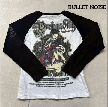 BULLET NOISE 불렛 노이즈 긴팔 티셔츠 일본풍 패턴 여성 티셔츠