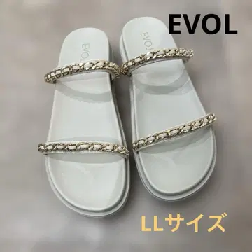 EVOL 체인 샌들 LL 사이즈 아이보리