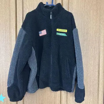 XLARGE 플리스 자켓 XL 사이즈 블랙/그레이